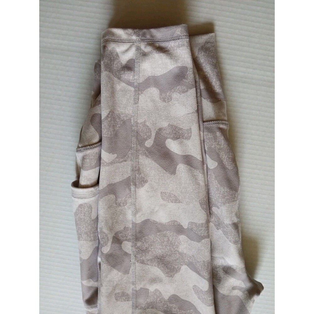 RBX Active Leggings Cell Pockets White/Grey Camo High Waist YOGA Workout Large - Picture 15 of 16
